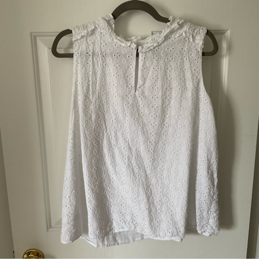 Ann Taylor Sleeveless Blouse, Size Extra Large XL